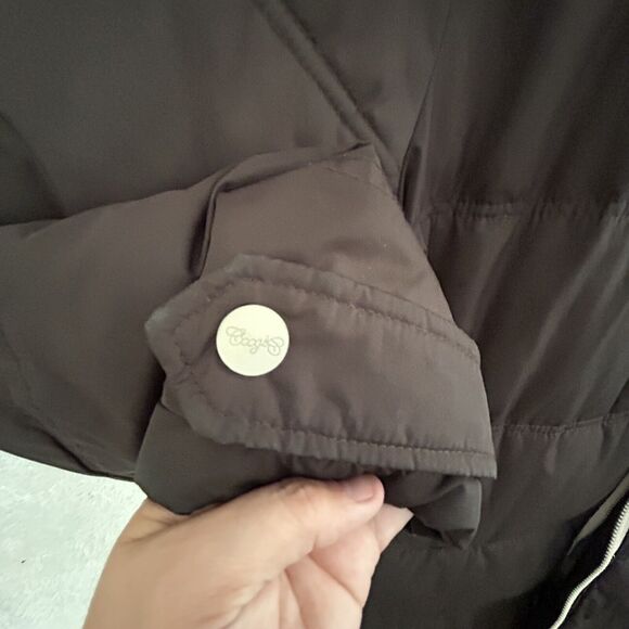 Vintage COOGI Long Brown Puffer Coat Jacket Women's Size 1X Hooded READ - Picture 2 of 16